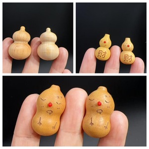 Colgante de calabaza de madera con forma de animal, para el hogar, la oficina, regalo, amuleto unisex, accesorio de joyería coleccionable - Product Image 1