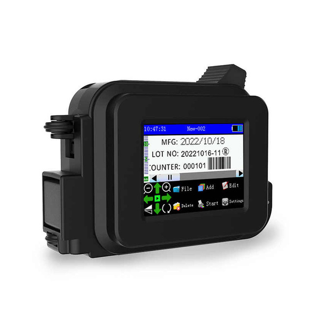 Handheld Inkjet Printer Portable Inkjet Printer for Batch Coding Date Printing on Boxes and Bottles