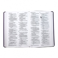 Meilleure vente de haute qualité prix de gros taille personnalisée estampage à chaud anglais impression de livres de la Sainte Bible