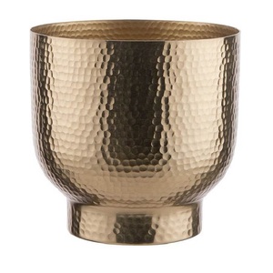 Unique Shape Classic Design <b>Gold</b> Finished Metal Floor <b>Planter</b> Factory Customized Handmade Floor <b>Planter</b> - Product Image 5