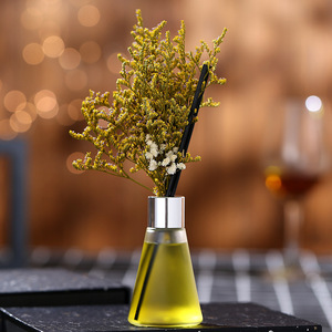 Ambientador para el Hogar sin Llama, Decoración <span class=keywords><strong>de</strong></span> Flores Secas, Difusor <span class=keywords><strong>de</strong></span> Aroma con Varillas, Fragancia Floral, 50 ml, Aromaterapia sin Llama - Product Image 1