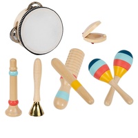 Wooden Percussion Instrument Set Kids Early Education Toy Enlightenment Auditory Perception Rhythm Training Aid