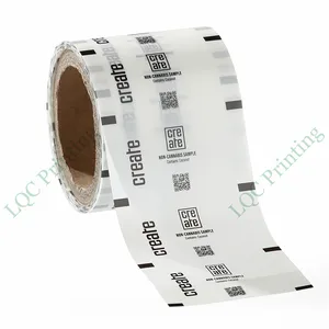 Custom small sugar stick pack rollstock food bopp packing flow wrap film rolls liquid packaging