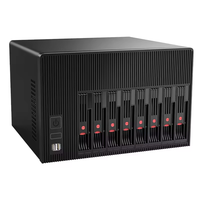 BKHD NAS N5095 8-Bay赛扬N5095 4核心支持FreeNAS TrueNAS SATA 2.5 3.5英寸固态硬盘网络存储服务器