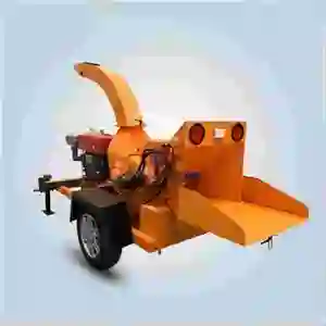 China Forestry Mobile Diesel Engine Wood chipper shredder Branch wood Chip Crusher Machine For Sale