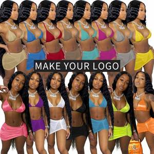 Maillot de bain personnalisé pour femme 2026 – Maillot de bain sexy de créateur grande taille avec logo – Bikini 2 pièces personnalisé avec logo – Bikini d'été - Product Image 1