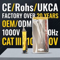VA6815-1 Non-Contact Induction AC Voltage Detector 50-1000V IP65 Protection Polarity Indication LED 1 Year Warranty Pocket Hook