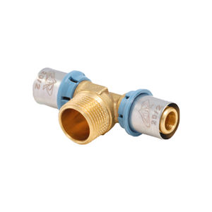 Montaje en T macho de alta presión All-Deluxe 20X3/4X20 Buje de mirilla de plástico para aceite Agua Gas 10mm Tamaño de tubería Pegamento - Product Image 2