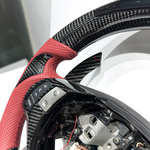 Volante de Fibra de Carbono con LED Rojo Vino y Negro, Apto para Lexus GS ES IS NX GX RX IS250 RC300 RC350 ES250 - Product Image 5