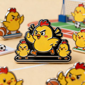 Épingles en émail personnalisées de haute qualité, design de dessin animé, logo personnalisé, émail dur moderne, fabrication sur mesure - Product Image 4