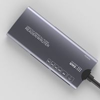 Lector de Tarjetas Multifuncional JYD RC0111 USB3.0+TYPE-C3.0, Convertidor de Tarjetas de Memoria TF+SD+CF+XD+MS+M2