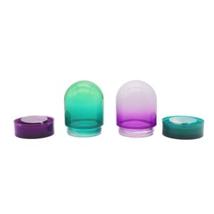 Frascos de vidrio transparente resistentes a prueba de niños, coloridos, de 3.5 onzas, con tapa de domo, para dispensario. - Product Image 6
