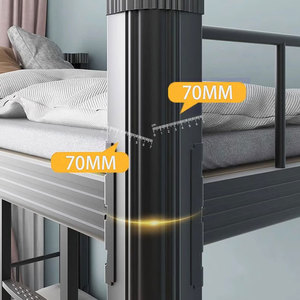 Literas de acero convertibles extensibles plegables modernas de alta calidad para dormitorio de estudiantes apartamento escolar casa de alquiler - Product Image 5