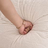 Weißes Chenille 4-Sitzer Komprimiertes Sofa Modernes Vakuumverpacktes Schaumstoff-Komprimiertes Sofa Luxuriöses Modulares Vakuum-Schwamm-Komprimiertes Sofa