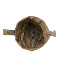 Pochette tactique pliable Multicam Premium pour extérieur avec système MOLLE et cordon de serrage