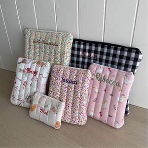 Fundas protectoras personalizadas con estampado de cinta acolchada para tableta <span class=keywords><strong>Kindle</strong></span>, funda protectora para lector electrónico con bordado, funda de guinga rosa para bebé - Product Image 4