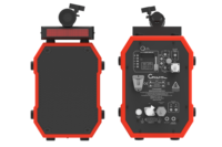 Haut-parleur directionnel portable CT/HC620 à son intense, LRAD 136 dB SPL de crête, portée de 800 m, dispositif acoustique longue portée, fonctionnalités de sauvetage