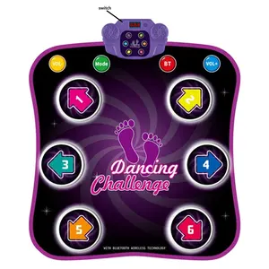 Musical Play Mats Kids Educational Games Toys Dancing Challenge Play Mat Electronic Blanket Touch Dance Play Mat