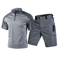 T-shirt tactique pour homme, séchage rapide, camouflage, entraînement, uniforme de sécurité extérieur, sport, tricoté