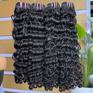 Paquetes de cabello rizado birmano camboyano virgen 100% de Vietnam Cabello rizado doble con estilo rizado - Product Image 1