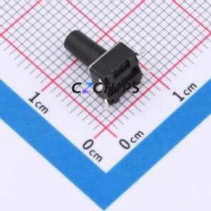 TS014-TBW1FH10.5 Tactile Switch SMD-4P,6x6mm Switch Single Pole Single Throw Round Button 2.5N Vertical Mount - Product Image 2