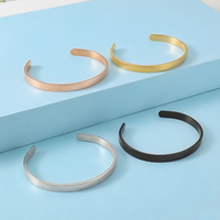Bracelet jonc unisexe tendance en acier inoxydable Ywyougang, personnalisable, courbé, plaqué argent, bijoux d'anniversaire