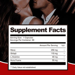 Pure Malesupport <span class=keywords><strong>Capsules</strong></span> Met L-Arginine Voor Dagelijkse Energieondersteuning En Natuurlijk Wellness 90 Count - Product Image 4