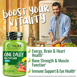 Complément alimentaire végétalien pour le soutien immunitaire et la fonction musculaire, capsules de multivitamines organiques dures avec des minéraux, marque privée - Product Image 3