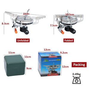 Réchaud à <span class=keywords><strong>gaz</strong></span> portable Urpool pour le <span class=keywords><strong>camping</strong></span> en plein air, <span class=keywords><strong>ultra</strong></span> léger, barbecue, pique-nique, acier inoxydable, mini réchaud à <span class=keywords><strong>gaz</strong></span> pliable pour la randonnée - Product Image 5