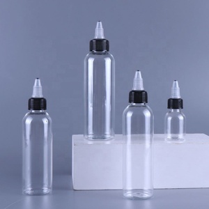 Bouteille en plastique PET transparente prête à l'emploi avec bouchon twist, vide, pour encre de tatouage, pigment, sauce, ketchup, 30ml, 60ml, 100ml - Product Image 5