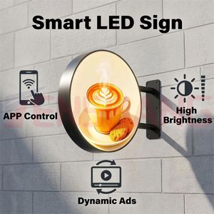 Insegna LED Pubblicitaria Rotonda, Produzione Diretta, Personalizzabile in Dimensioni, Colore e Supporto - Product Image 3