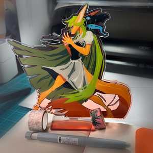 Expositor <span class=keywords><strong>de</strong></span> acrílico transparente OEM/ODM, figura <span class=keywords><strong>de</strong></span> zorro Waifu <span class=keywords><strong>de</strong></span> acrílico, decoración <span class=keywords><strong>de</strong></span> escritorio Elva <span class=keywords><strong>de</strong></span> 7 pulgadas - Product Image 6