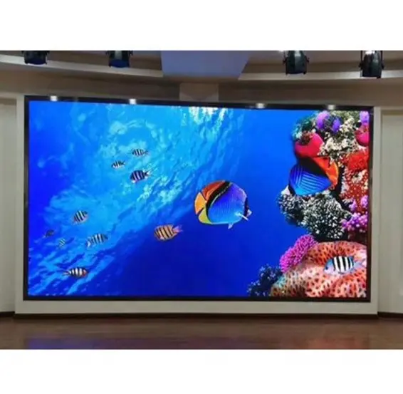 Escenario de la Iglesia/estudio/Feria Comercial 3840Hz alta actualización VideoWall de alta resolución p1.56 p1.95 P2 p2.5 pantalla led interior