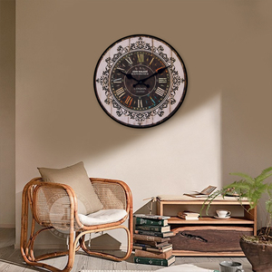 Horloge murale ronde moderne en verre et cristal personnalisable <span class=keywords><strong>John</strong></span> <span class=keywords><strong>Walker</strong></span> London avec affichage à aiguilles - 30*30cm pour le salon Décoration de la maison - Product Image 3