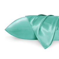 Pack de 2 taies d'oreiller modernes en soie Queen Nouveau design Taie d'oreiller en satin pour la peau des cheveux avec fermeture d'enveloppe Cadeau de maison pour femmes hommes