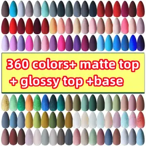 ชุดทำเล็บแบบมืออาชีพ360สีผลิตภัณฑ์สำหรับร้านเสริมสวยแบบฝรั่งเศสสีนู้ดฝรั่งเศสสีขาวซุปเปอร์สโนว์ไวท์แบบฝรั่งเศส