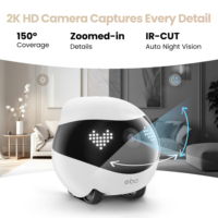 Robot de sécurité domestique de luxe EBO Air 2 en gros avec surveillance par application, vision 2K, recharge automatique et interaction avec les animaux de compagnie