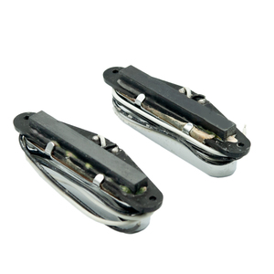 NAOMI Single Core Bridge Pickup Imán Placa de fibra Bobbin Rod Chrome para bajos - Product Image 5