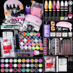 Kit de soin des pieds avec <span class=keywords><strong>gel</strong></span> vernis à ongles et lampe UV, ensemble de poudre acrylique 30 couleurs et liquide, outils de manucure - Product Image 3