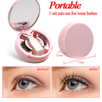 Kit de Faux Cils Magnétiques Faciles à Poser et Réutilisables Effet Naturel avec Applicateur