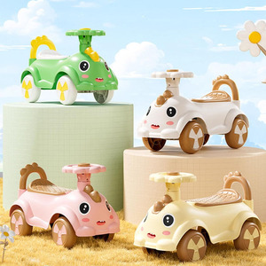 Voiture à roulettes pour tout-petits, rose, en plastique, avec lumières et musique, 0-3 ans, jouet pour filles - Product Image 3