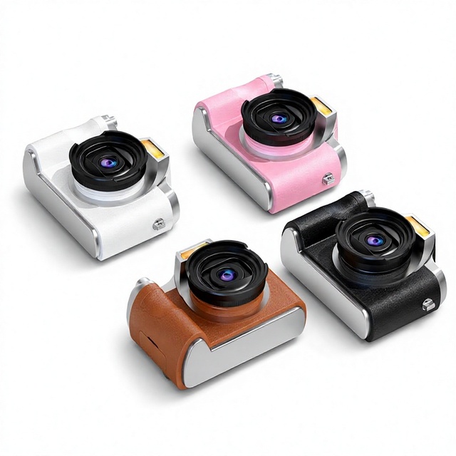 Retro Rangefinder Digital Camera 12MP 2.4 Inch HD Screen 12x Digital Zoom Mini Camera