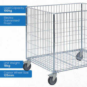 Hete Verkoop Lichte Stalen Opslagkooien <span class=keywords><strong>Trolley</strong></span> 100Kg <span class=keywords><strong>Pallet</strong></span> Mesh Kooi Met Wiel Draagbare Metalen Draad Stalen Kooi <span class=keywords><strong>Pallet</strong></span> <span class=keywords><strong>Trolley</strong></span> - Product Image 4