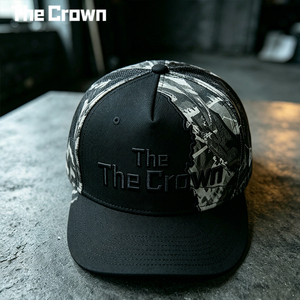 Custom Logo 5 Panel Structured Trucker Hat Wholesale Bulk Asymmetric Spliced Cotton Twill <b>Cap</b> With 3D Embroidery Manufacturer - Product Image 5