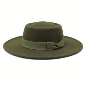 Hot Sale Big Wide Brim Fedora <b>Hat</b> <b>for</b> Adults Elegant Women's Spring Autumn Winter Fashion Casual Party-Appropriate <b>for</b> Outdoor - Product Image 3
