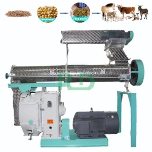 Rongda moulin automatique de granulés d'aliments pour animaux d'élevage domestiques canard ovins granulateur de granulés d'aliments pour animaux
