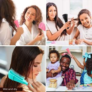 Ý tưởng quà tặng nhà máy tùy chỉnh lược với logo nhựa chống tĩnh điện bàn chải tóc bạch tuộc Lược Công cụ làm tóc massage Lược - Product Image 6