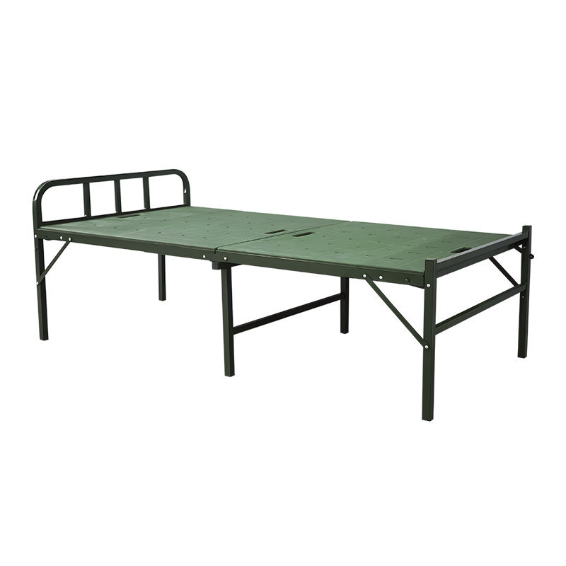 Letto Da Campo Militare US Type In Alluminio 190x65 Cm Con Borsa Trasporto - Oliva