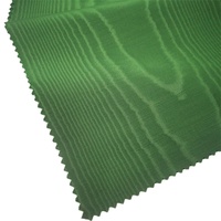 Tissu Bengaline 100% Nylon Soie Vert Moiré Gaufré Respirant Technique de Tissage pour Robe de Cérémonie et Manteau de Costume pour Filles