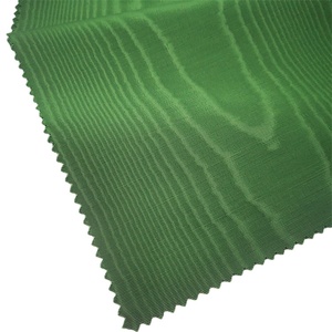 Bengaline Fabric 100% Nylon Silk Green Moire Embossed Breathable Woven Technique <strong>for</strong> Girls Academic Gown and Suit Coat - Product Image 5